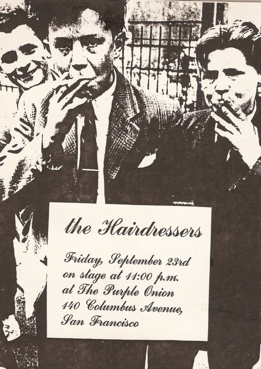 Purple Onion flyer - The Hairdressers